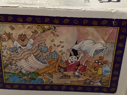 96' Arthur's First Sleepover Children's 60 Piece Jigsaw Puzzle by Marc Brown Vtg - Picture 2 of 24