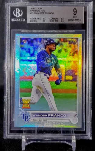 🔥2022 Topps Series 1 Wander Franco RC Rainbow Foil SP #215 BGS 9 Mint 🔥(A1)