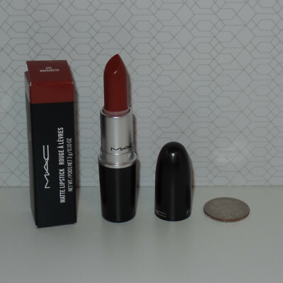 FULL SIZE NEW MAC Matte Lipstick in 646 Marrakesh Intense Orange Brown 0.1oz