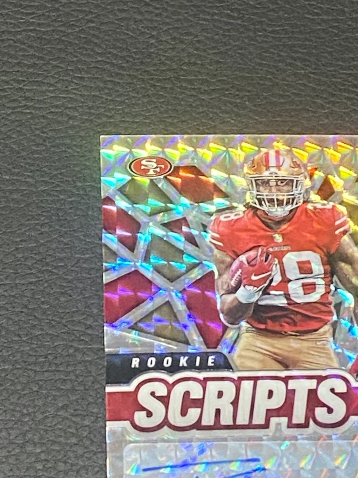 2021 Trey Sermon Rookie Scripts Mosaic Prizm Auto SP #RS-24 San Fransico 49ers - Image 3 of 4
