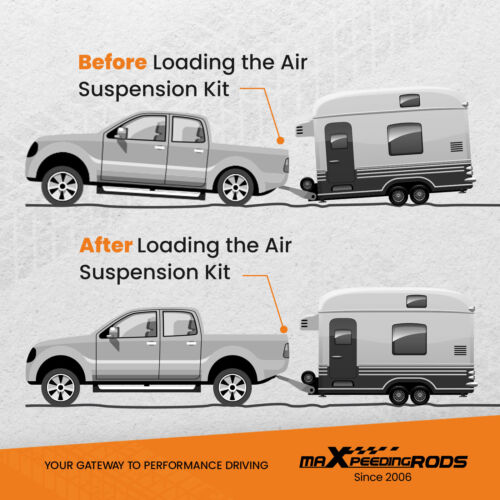 2X Kit de compresor trasero de suspensión neumática + 12V para Ford Transit TWIN RWD 350 RWD - Imagen 2 de 12