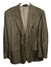 VTG Brooks Brothers Men's Brown Wool Houndstooth Sport Coat Blazer 43/44