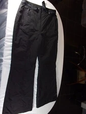 NWOT POLAR EDGE WATER RESISTANT WIND PROOF BLACK SNOW PANTS SIZE LARGE SV 88