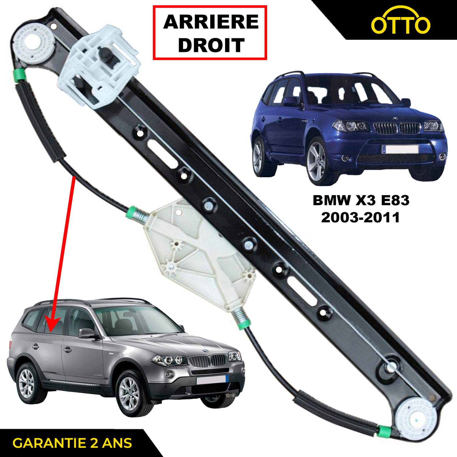Lève-vitre arrière droit bloqué ? Réparer le mécanisme électrique de votre Série X3