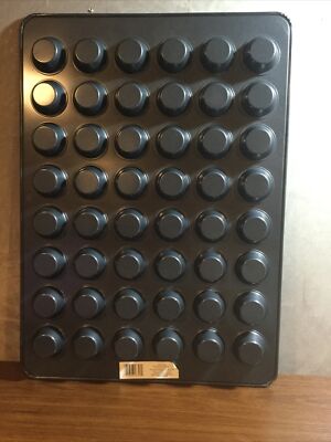 Wilton Perfect Results Non-Stick Mega Mini Cupcake, 48-cup Muffin Pan,  black - Main Image