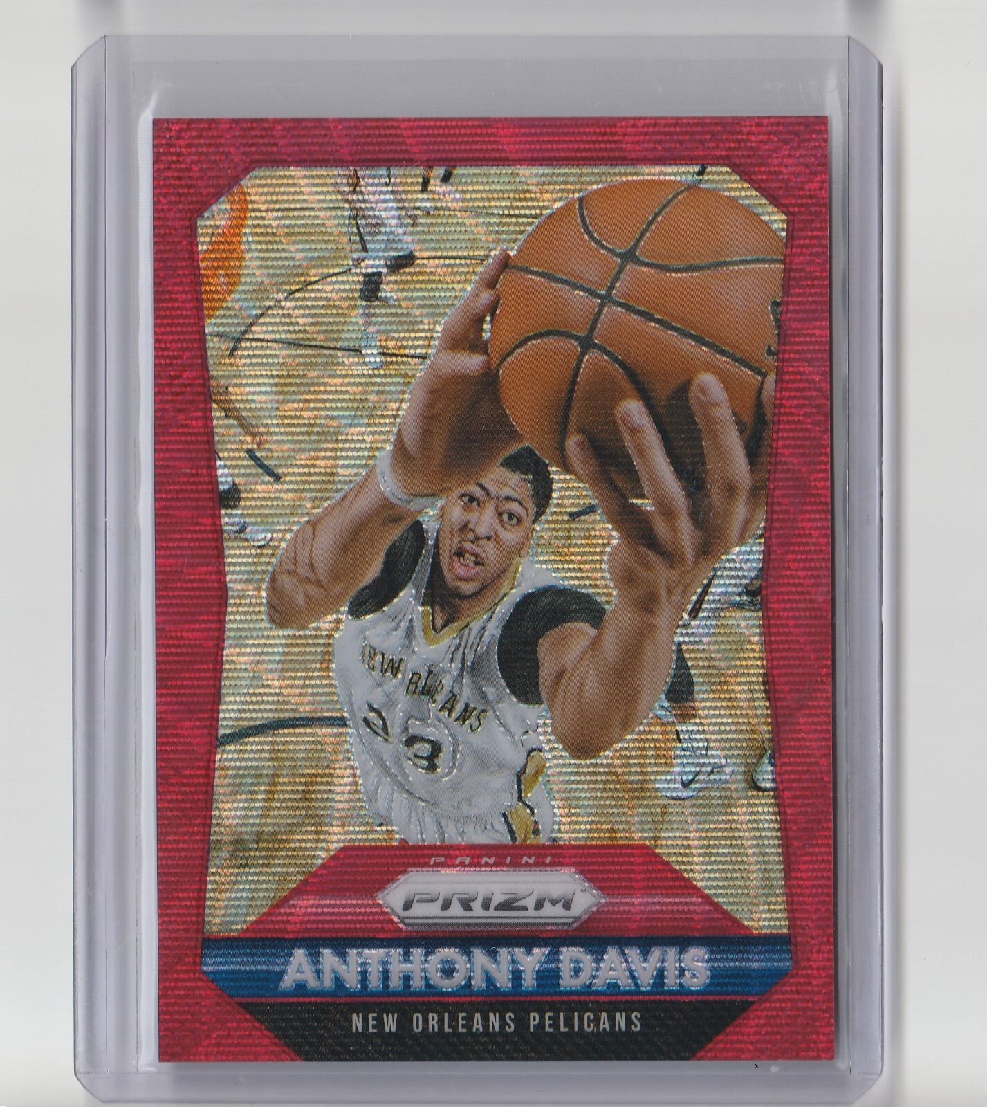 2015-16 Panini NBA Prizm Ruby Wave Prizm /350 Anthony Davis #55