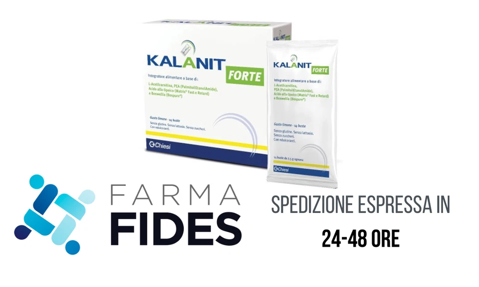CHIESI ITALIA SPA Kalanit Forte 14 Bust.-a base di L-acetilcarnitina, PEA, acido alfa-lipoico ecc.