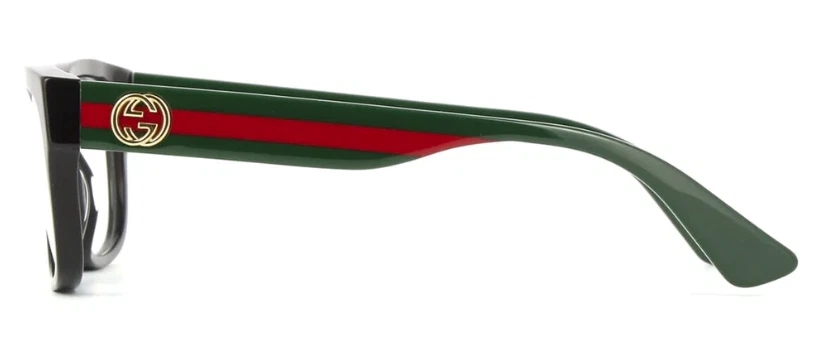 *NUEVO AUTÉNTICO* MARCO NEGRO MULTICOLOR GUCCI GG0278O-011, Tamaño 55 mm Foto 2 de 4