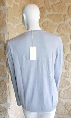 Pull Homme Cachemire Mélangé Terry Lane - Gris Chiné - Taille M - NEUF Avec étiquettes