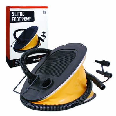 5L LARGE CAPACITY FOOT PUMP CAMPING AIRBED AIR BED MATTRESS LILO Ball PUMP - Foto 4