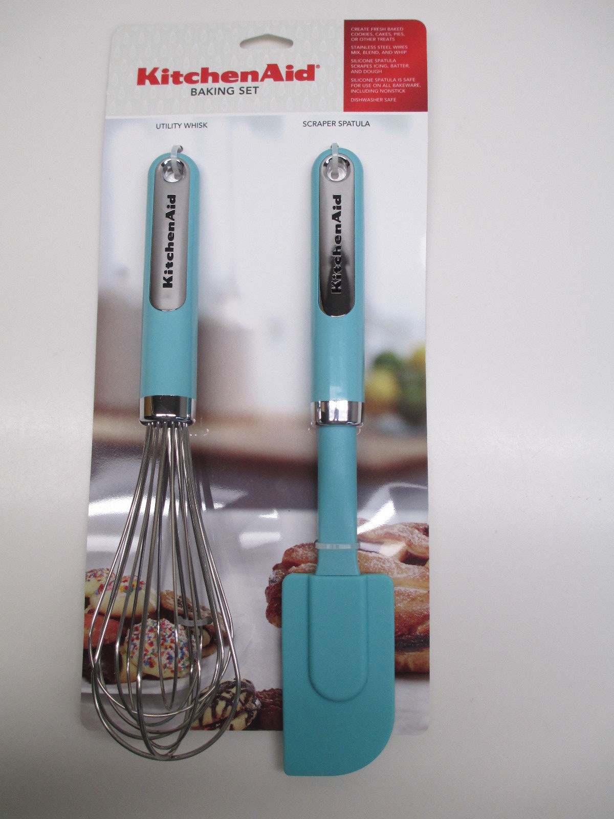 Kitchenaid Kitchen Utensils And Towels In Aqua Sky Haqa For Sale