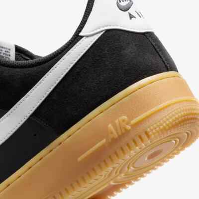New Nike Air Force 1 '07 LV8 Shoes - Black / Gum (FQ8714-004) | eBay