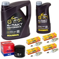 Set Inspektion FüR Suzuki GSX 1100 F GV72 GSX 1988-1996 ÖL 5L ÖLfilter ZüNdkerze