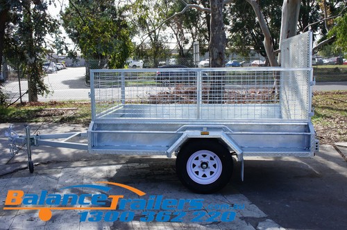 8×5 HOT DIP GALVANISED FULLY WELDED TIPPER BOX TRAILER 600mm CAGE & 1,290mm RAMP - Picture 3 of 12