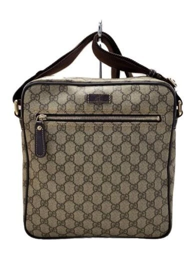 Sac à bandoulière GUCCI GG Supreme PVC BRW motif total du Japon sacs pour femmes