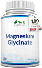 Magnesium Glycinate Supplements 1000Mg (Bisglycinate) - 180 High Strength Vegan 0.15 per thousand milligrams