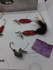 LOT OF (12) A L.FOSS VINTAGE FISHING LURES SHIMMY WIGGLER, ORIGINAL FEATHERS,... — photo 4