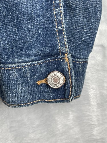 Old Navy Boys Blue Jeans Denim Jacket Large (10-12) With Hood EUC - Picture 9 of 10