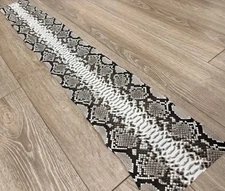 Natural Genuine Python Snakeskin Leather real hide snake skin Rattle boa 357