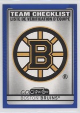 2021-22 O-Pee-Chee Team Checklist Blue Border Boston Bruins #553 2d8