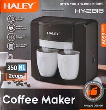 Kaffeemaschine 2 Tassen Filterkaffee + Pads inkl 2 Tassen Dauerfilter Kaffee NEU