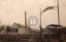 City Park Entrance Coldwater MI Michigan 1911 RPPC Photo Postcard COPY
