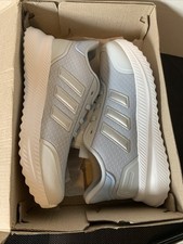 Zapatilla deportiva Adidas X PLR Path para niñas JQ9601 halo/azul claro talla 4 para correr