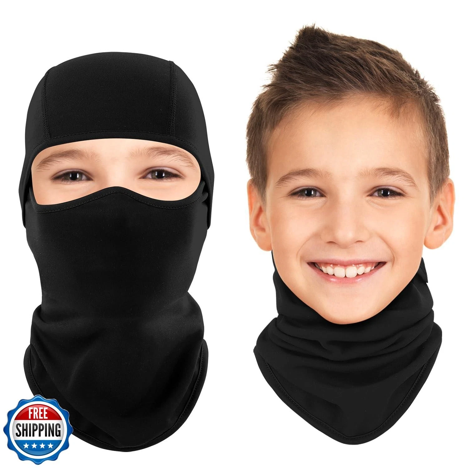 Ameceres Kids Balaclava Ski Mask Cold Weather Windproof Tactical