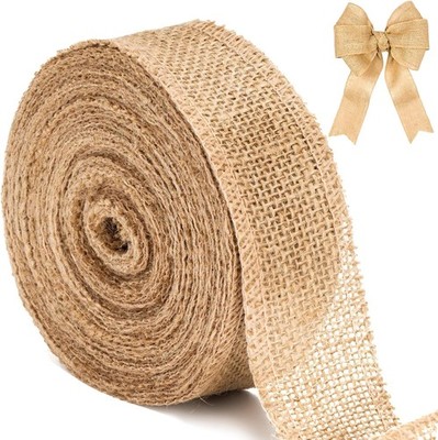 10M Juteband Burlap Band Vintage Geschenkband 4cm Breit Sackleinen Band
