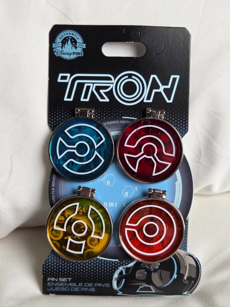 2023 Disney Parks TRON Lightcycle Run Pin OE Booster Set of 4