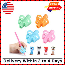 Pencil Grips for Kids Handwriting, 4 Pack with 4 Clips, Pencil Grips, Pencil Gri