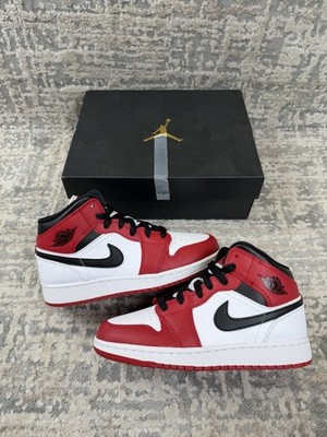Größe 3 - Nike Air Jordan 1 Mid Chicago Red White Black 554725-173