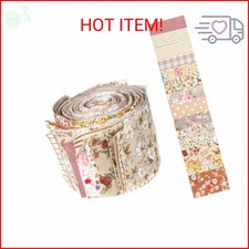 42Pcs Jelly Roll Fabric Strips Soft Cotton Quilting Fabric 2.5 x 20 Inch Pre-Cut