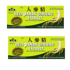 Red PANAX Ginseng Extract 12 years old Roots 6000 Mg Premium 2 Boxes 60 Bottles