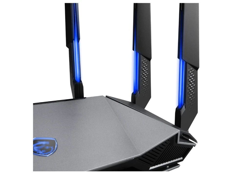 MSI RadiX AXE6600 WiFi 6E Tri-Band Gaming Router  support 2.5GHz/5GHz/6GHz, AI - Image 4 of 4