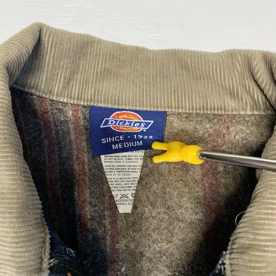 Chaqueta vaquera vintage Dickies Detroit abrigo de trabajo forrado para hombre talla M años 90 Foto 4 de 4