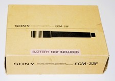 New Old Stock Sony ECM 33F Electret Condenser Microphone