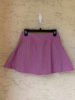 NWT Addison Bay Flounce Striped Skort Sz XL Rose/Lacquer Sporty Casual Everyday