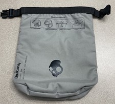 Skullcandy Crusher Evo Headphone Storage Bag Gray 10"x8" Roll-Top Pouch