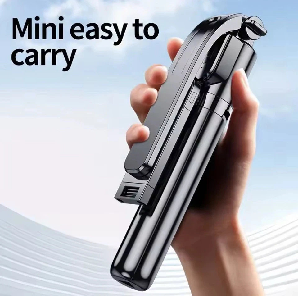 Portable Aluminum Alloy Selfie Stick Phone Tripod 360°Extendable Bluetooth remot - Image 4 of 4