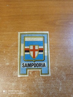 Figurina SCUDETTO Calciatori SAMPDORIA Ed. MIRA 1966 67 originale