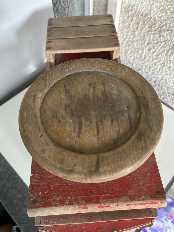 Jouet Ancien Trotteur Porteur En Bois - Photo 3/4