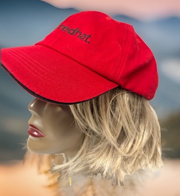 Vintage Red Hat Linux ''Shadowman'' Logo Hat - Retired Techie Promo Red Cap OSFA