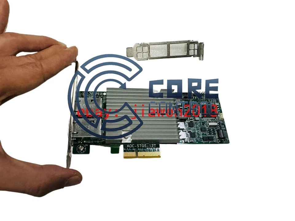 New 1Pcs Supermicro AOC-STGS-I2T Std LP 2-port 10G RJ45, Intel X550 Network Card - Image 3 of 4