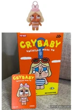Authentic! NEW Pop Mart CRYBABY Vacation Mode On FULL SAIL Vinyl Plush Pendant