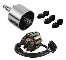 moto1988 Engine Stator Coil Magneto Rotor Assy Flywheel Fit for Yamaha