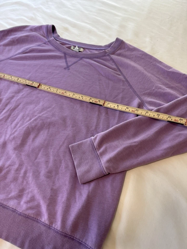 Antigua sudadera azul marino púrpura manga larga cuello redondo (0016) Foto 4 de 4