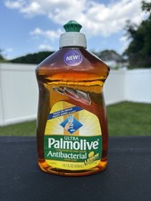 Vintage Palmolive Liquid Dishwashing Soap Liquid Antibacterial Lemon 14.7 Oz