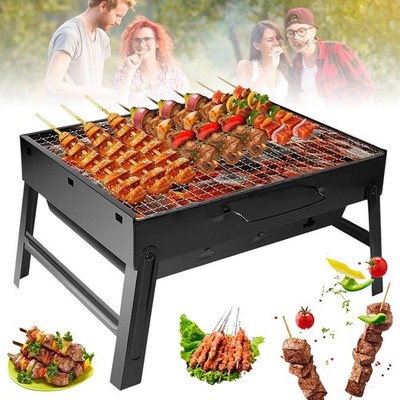 BBQ Grill Holzkohlegrill Tragbar Klappgrill Campinggrill Faltgrill Standgrill