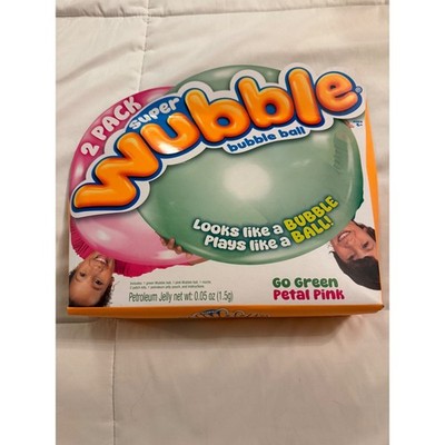 Super Wubble Bubble Ball 2 Pack Go Green Petal Pink Inflatable Toy 80712 New